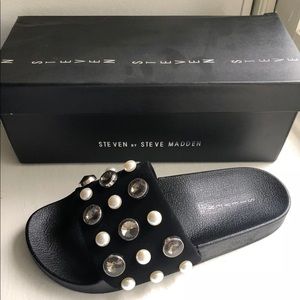 Steve Madden Sahil Sandals Black Sizes 7 8